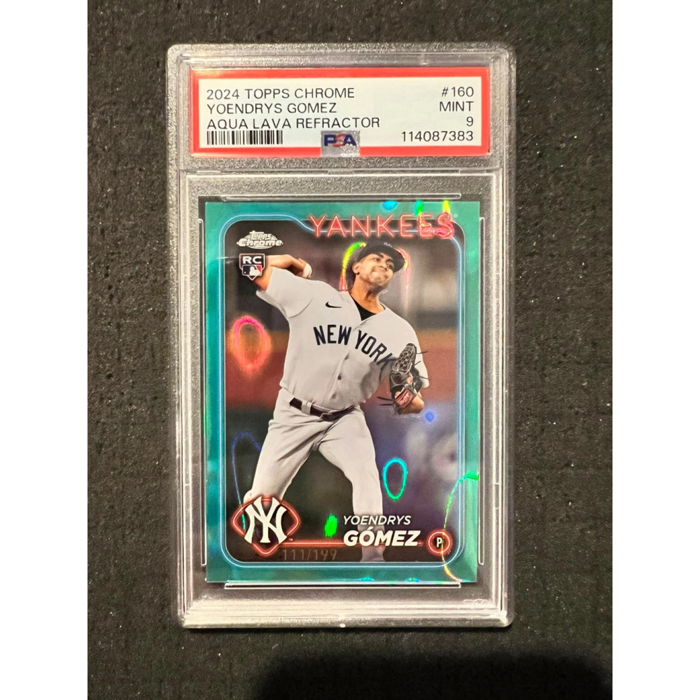 2024 TOPPS CHROME #160 YOENDRYS GOMEZ
AQUA LAVA REFRACTOR